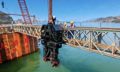 桥梁沉井机器人助大桥施工