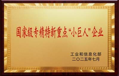 获评专精特新小巨人