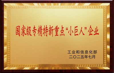 获评专精特新小巨人