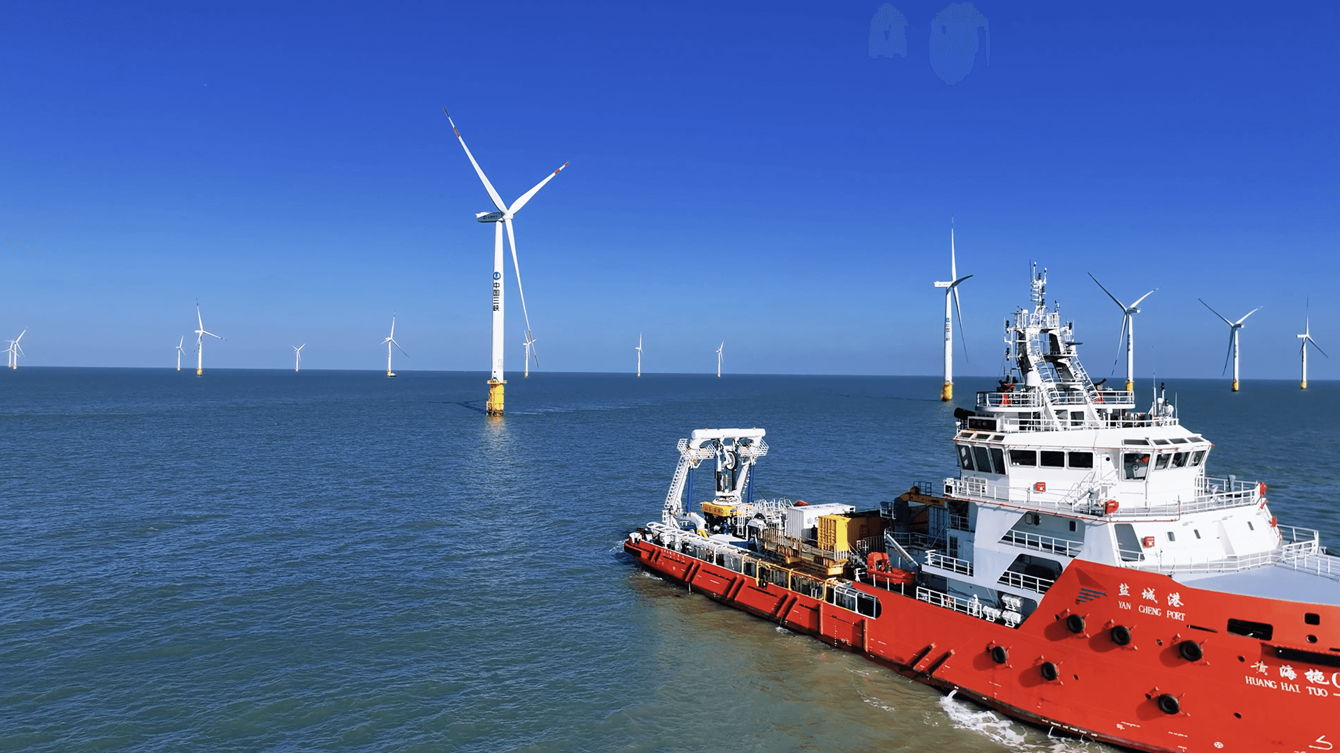 江苏如东绿谷海上风电场海缆冲埋工程